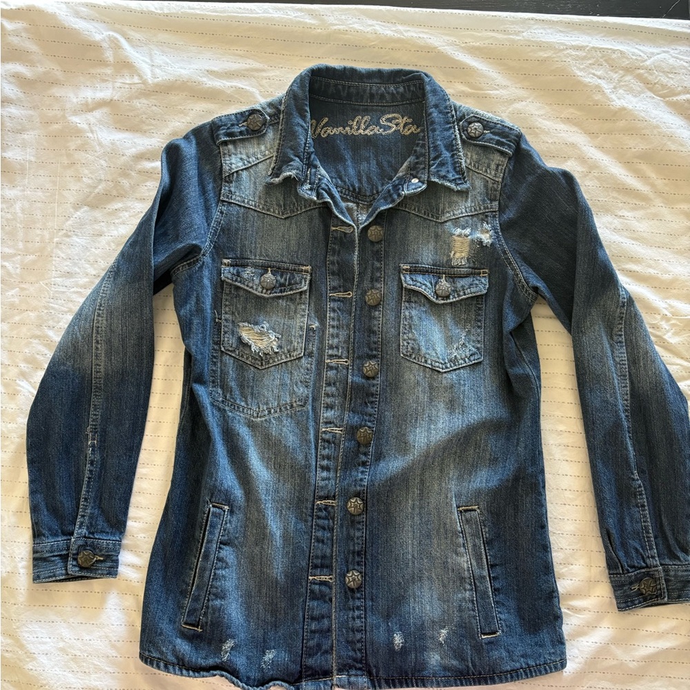 Vanilla Star Dark Blue Denim Jacket